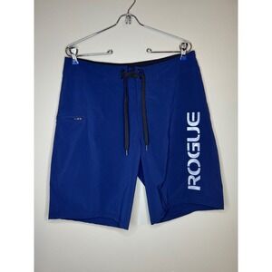 Rogue Fitness Board Shorts Blue CrossFit Training Size 32